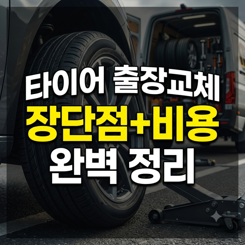 타이어 출장교체 장단점과 비용 카센터 방문이 필요한 순간 총정리