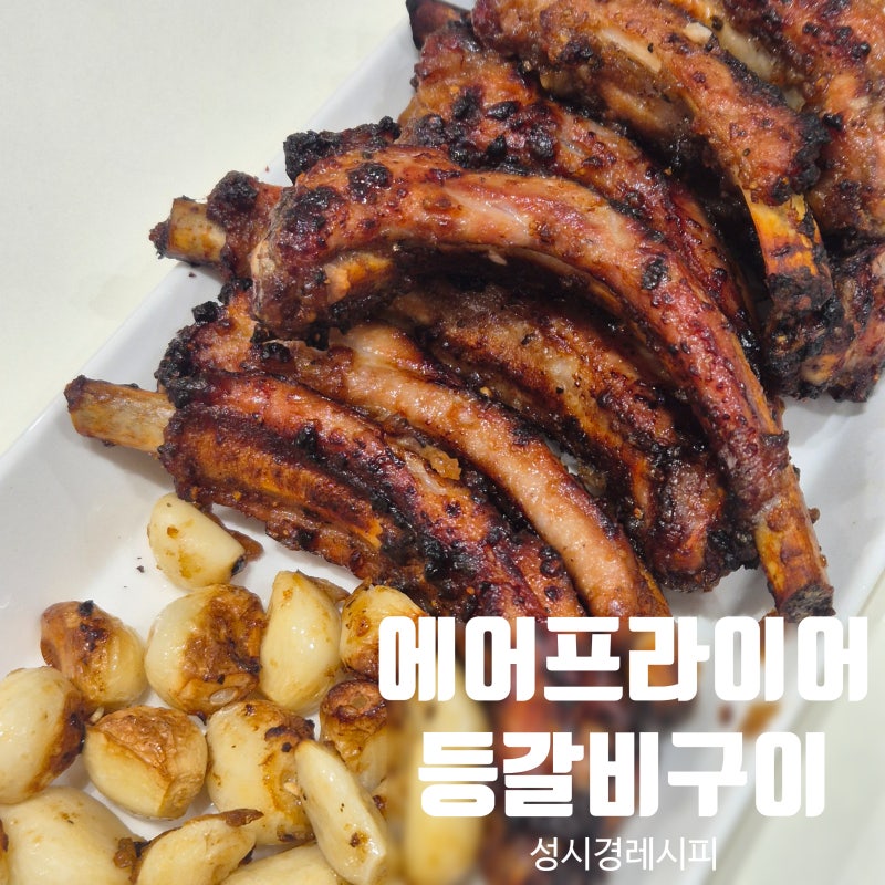 성시경 등갈비 구이 만들기 초간단 에어프라이어 레시피