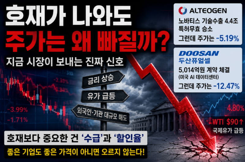 호재가 나와도 주가가 빠진다 (feat. 알테오젠, 두산퓨얼셀)