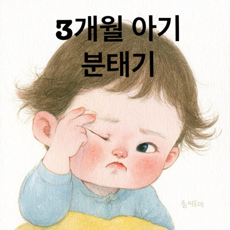 3개월 아기 분태기 이유와 극복방법 , 분태기 시기