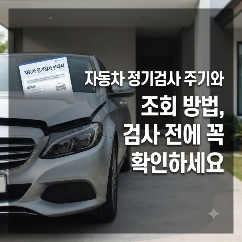 자동차 정기검사 주기와 조회 방법, 검사 전에 꼭 확인하세요