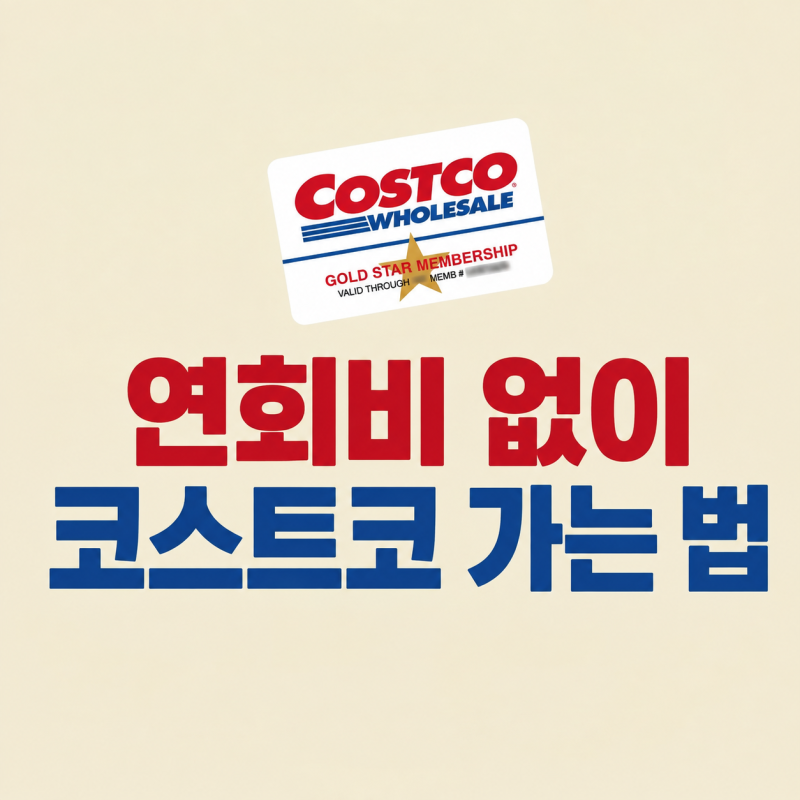 연회비 없이 코스트코 가는 법: 비회원 상품권 구매,결제팁,단점