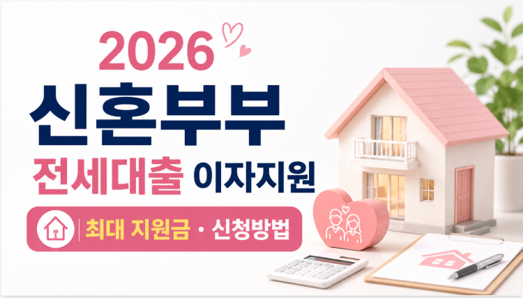 2026 신혼부부 전세대출 이자지원 | 최대 지원금·신청방법·조건 총정리