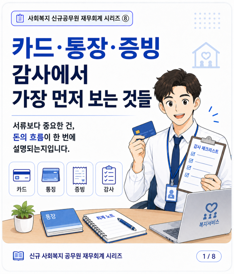 처음 맡아도 괜찮아! 신규 사회복지 공무원의 재무회계 ⑧카드·통장·증빙,감사에서는 어떻....