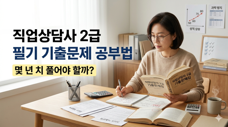 직업상담사 2급 필기 기출문제 공부법｜몇 년 치 풀어야 할까? 오답노트·과락 방지