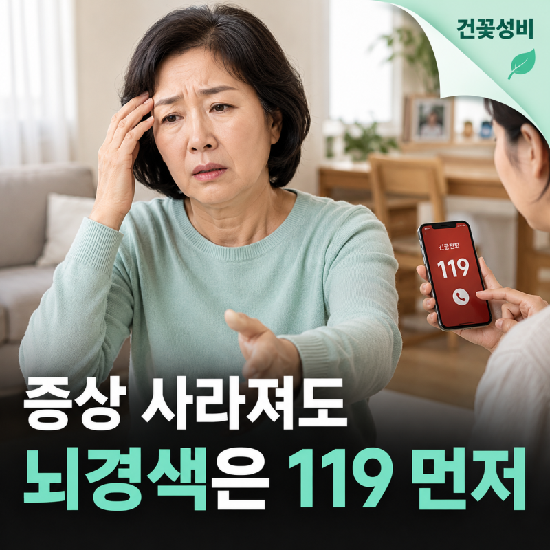 뇌경색 전조증상과 일과성 허혈 발작, 증상 사라져도 119가 먼저인 이유