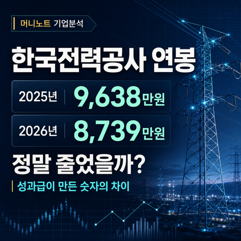 한국전력공사 연봉 9,638만원, 2026년 8,739만원으로 줄었을까? 직원수·채용 분석