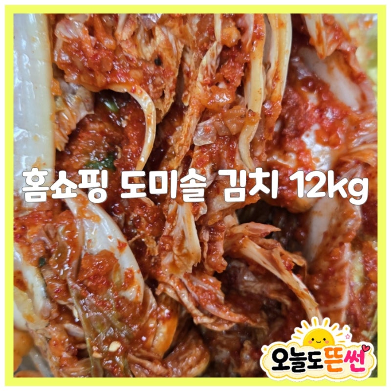홈쇼핑 방송중 구매 도미솔 김치 12kg 내돈내산 비교 솔직후기 가격 배송기간