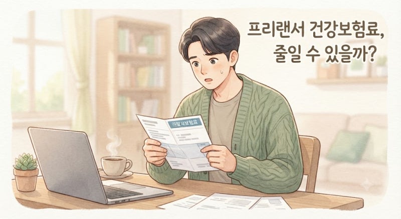 프리랜서 건강보험료, 어떻게 줄일 수 있을까 — 지역가입자 절약 전략 4가지