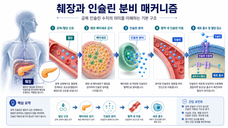 공복 인슐린 정상수치 범위와 수치별 2026 관리법