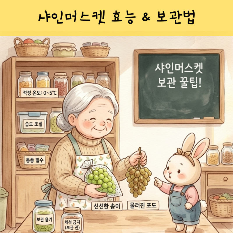 샤인머스켓 효능 좋다는데 보관법 모르면 며칠 만에 물러져요