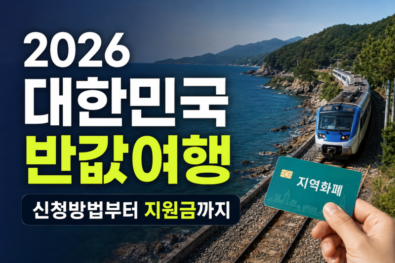 대한민국 반값여행 2026｜여행비 50% 지원 지역과 신청방법