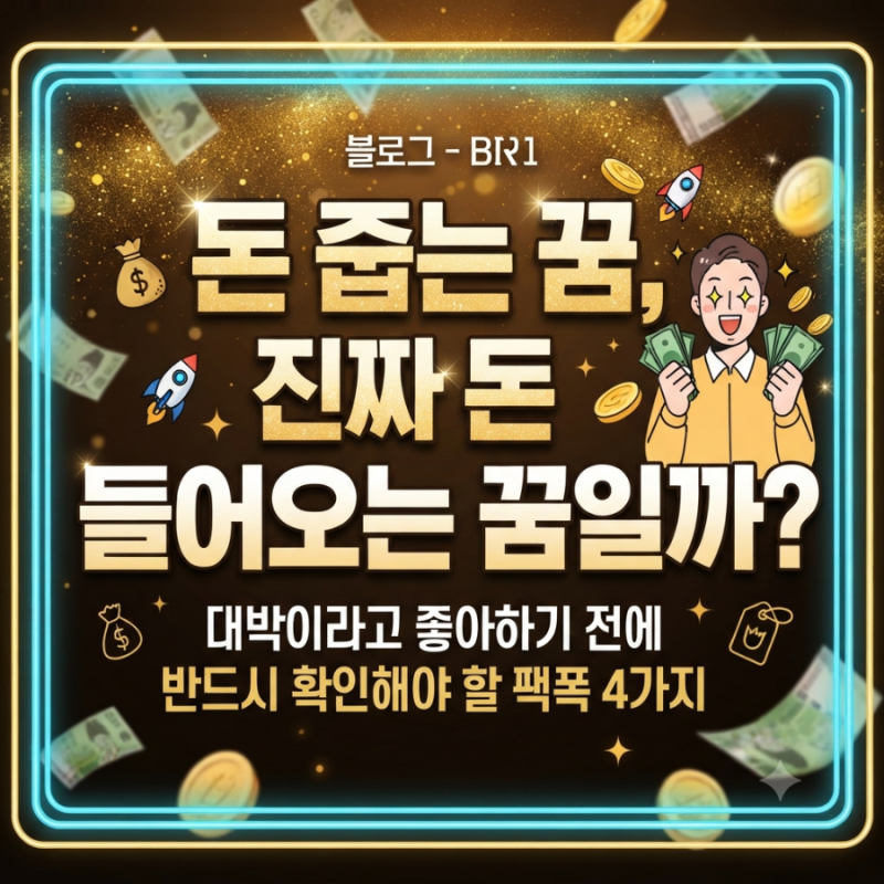 돈 줍는 꿈 해몽, 로또 사기 전에 봐라｜지폐·동전·길에서 돈 줍는 꿈
