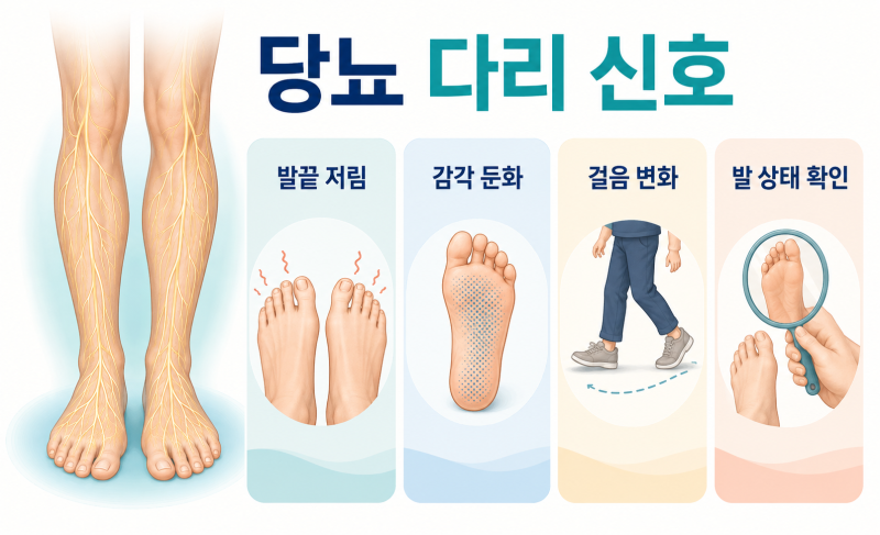 당뇨합병증 다리 통증과 발끝 감각 저하는 어떻게 다를까요?