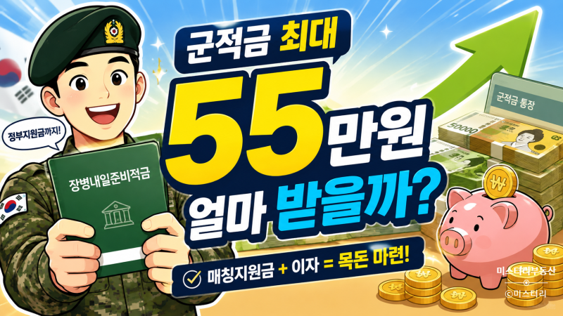 군적금 최대 55만원 넣으면 얼마? 매칭지원금부터 만기 금액까지