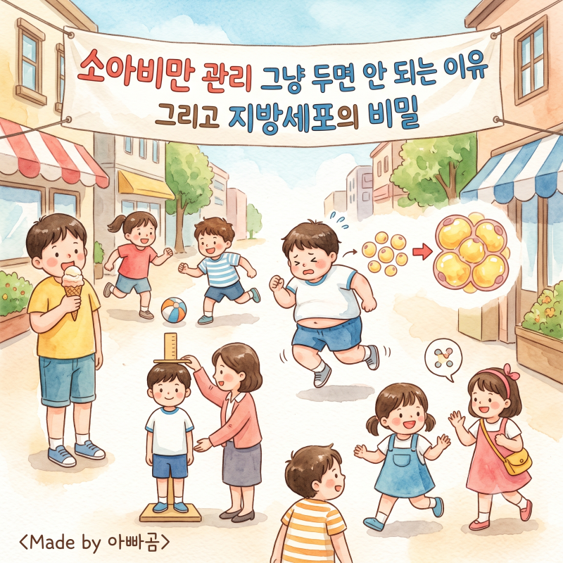 소아비만 관리. 그냥 두면 안 되는 이유 그리고 지방세포의 비밀