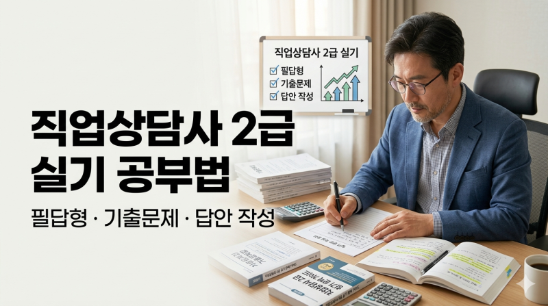 직업상담사 2급 실기 공부법｜필답형 기출문제·답안 작성·암기 전략 총정리
