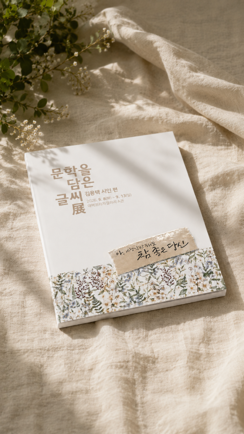 도울 대구캘리그라피｜ 문학을 담은 글씨전 김용택 시인편