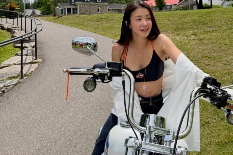 "캐나다 한 달 살이 제대로 즐기네…" 이시영, 바이크부터 요트까지 사복 패션도 화제