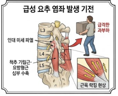 [안산 고잔동 한의원] 무거운 물건 들다 허리 삐끗했을 때? 급성 요추 염좌 침·추나 치료로 ....