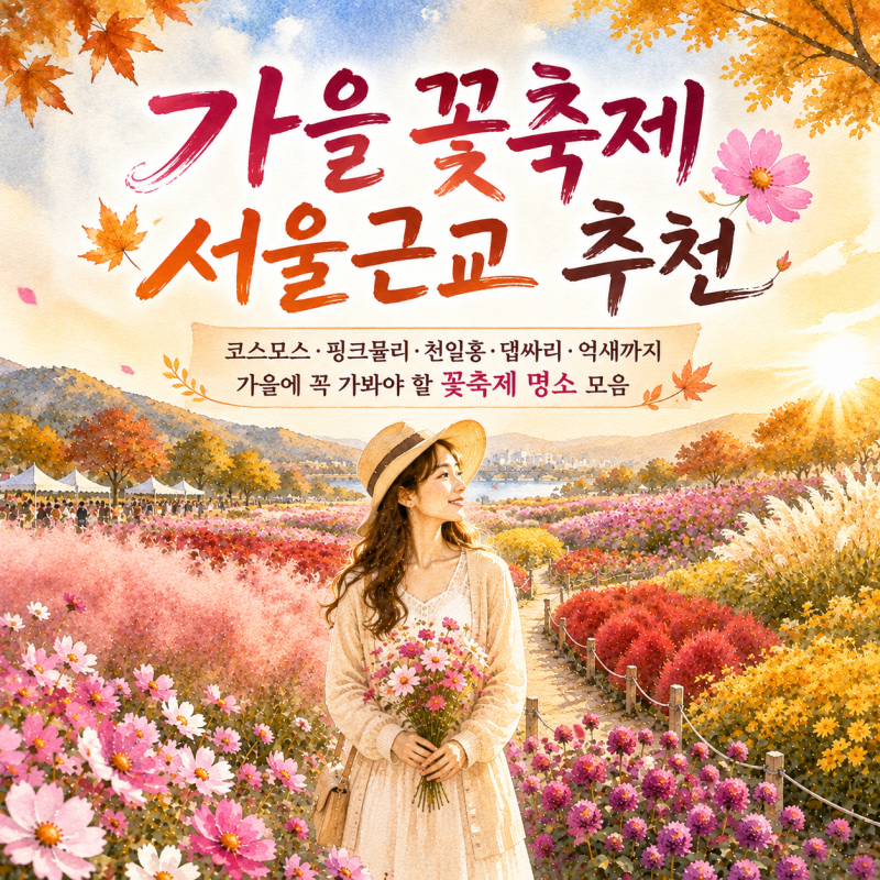 가을 꽃축제 서울근교 추천, 9월 10월 꽃구경 가볼만한곳
