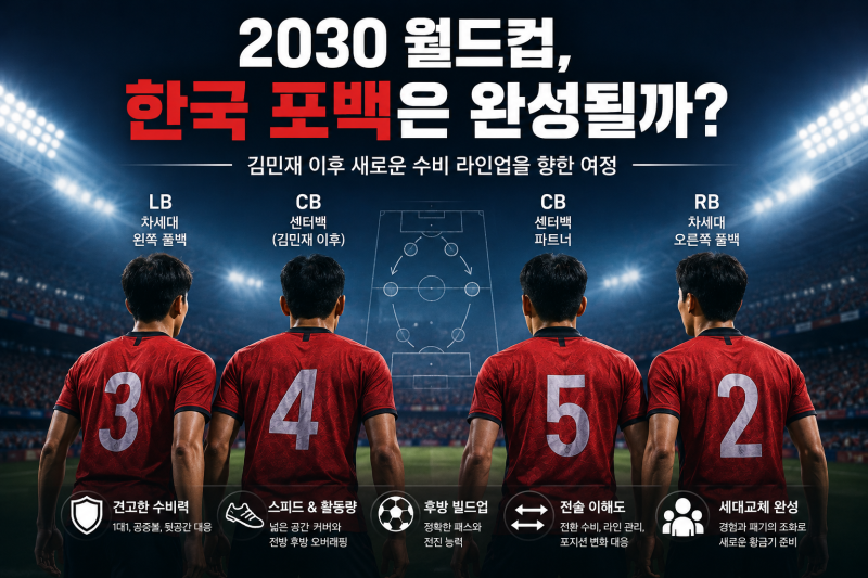 2030 월드컵, 김민재 이후 한국 포백은 완성될까?｜이한범·김지수·황재원부터 2008년생 차세....
