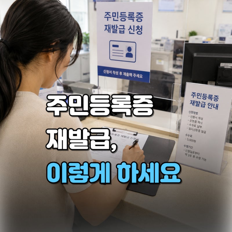 주민등록증 재발급, 분실·온라인 신청·임시신분증·사진·비용·IC칩 차이까 총정리