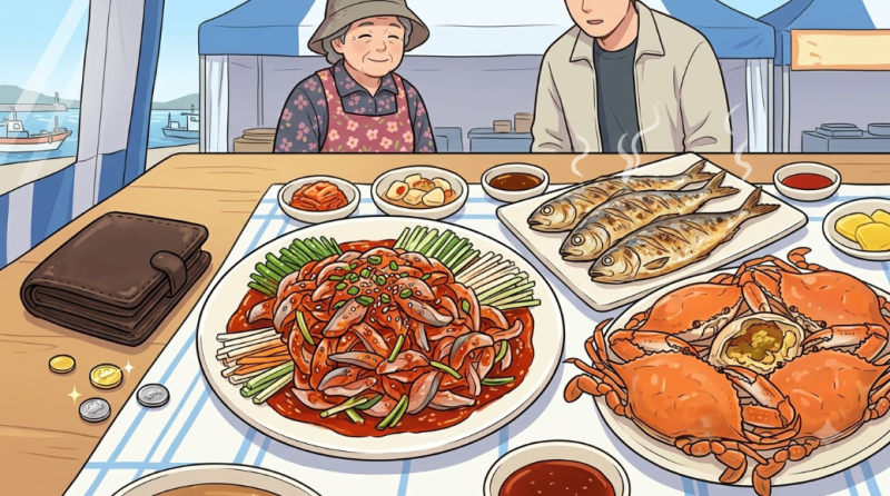 홍원항 전어 꽃게 축제 가격표 및 가성비 회무침 코스 총정리