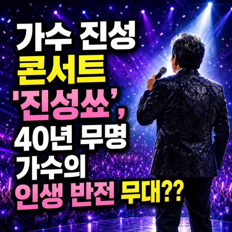 가수 진성 콘서트 '진성쑈', 40년 무명 가수의 인생 반전 무대??