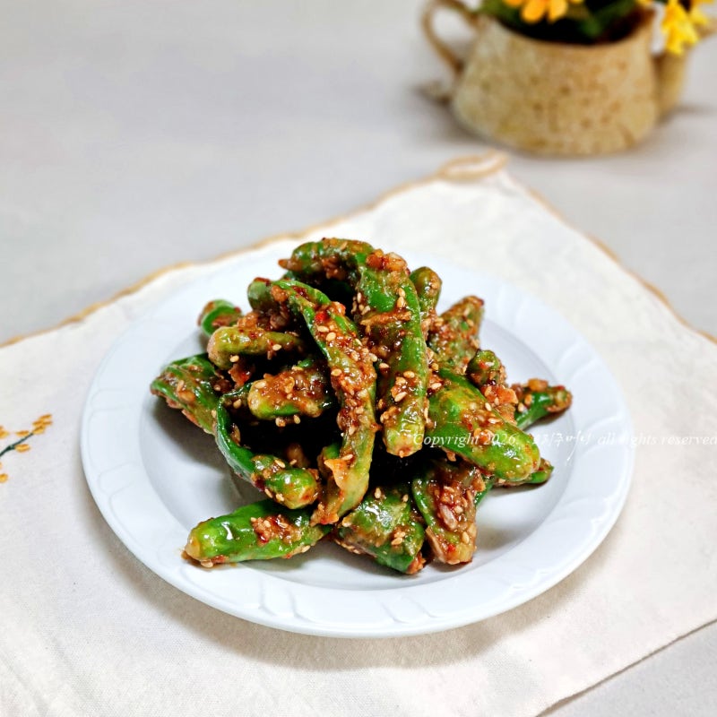 꽈리고추무침 레시피 꽈리고추찜 요리 만들기