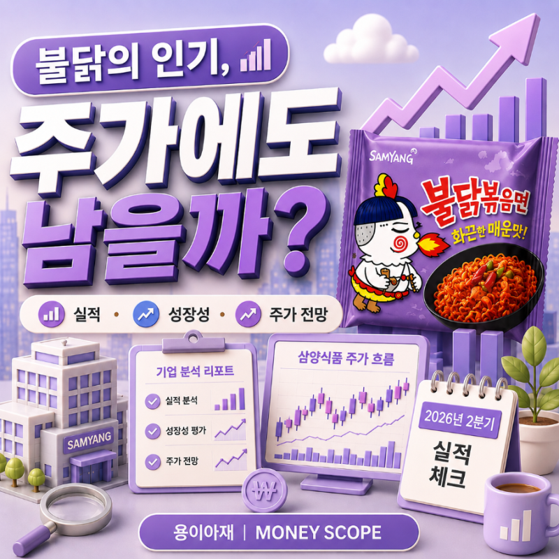 삼양식품 주가 전망 2026｜불닭은 잘 팔리는데, 이익률은 왜 낮아졌을까?