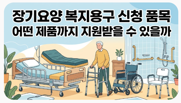 장기요양 복지용구 신청 품목 어떤 제품까지 지원받을 수 있을까