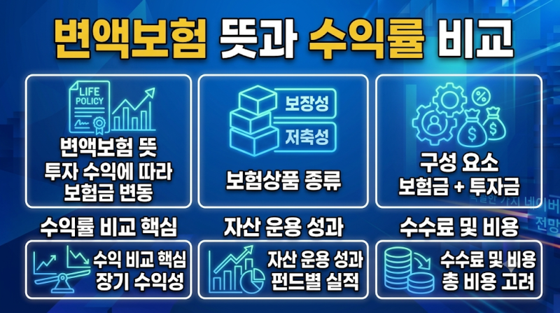 "변액보험 수익률 높다고 무조건 좋은 상품일까?" 변액보험 뜻과 수익률 비교, 장단점부터 펀....