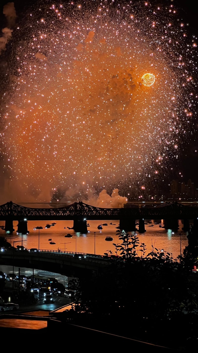 서울 세계 불꽃축제 명당 3곳에서 본 후기 및 추천 스팟 (용양봉저정공원, 남산타워,이촌한강....