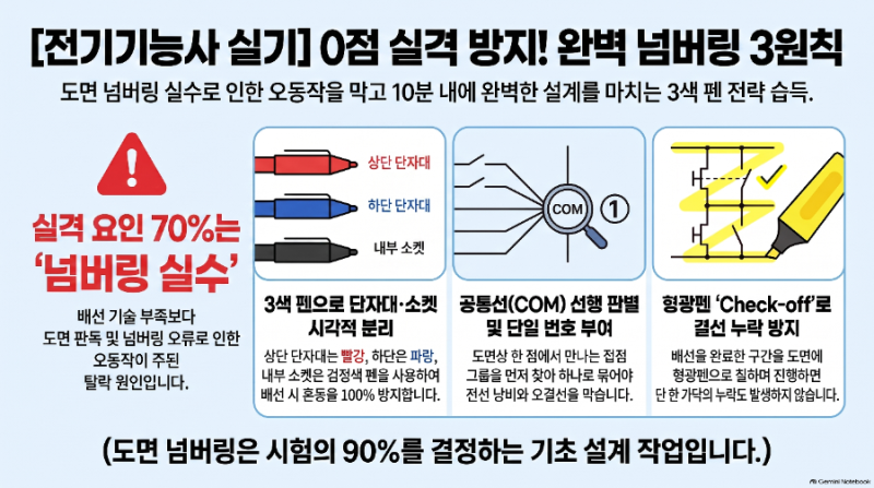 [전기기능사 실기 마스터 Day 06] 실기 2단계 진입! 도면 판독 기초(범례표·배치도) & 제어반 핀....