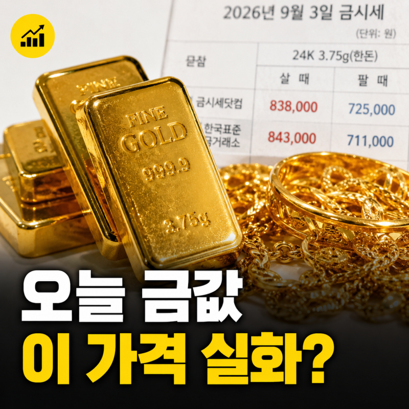 24K 금값 18K 14K 1돈 오늘의 금시세 순금 한돈 팔때