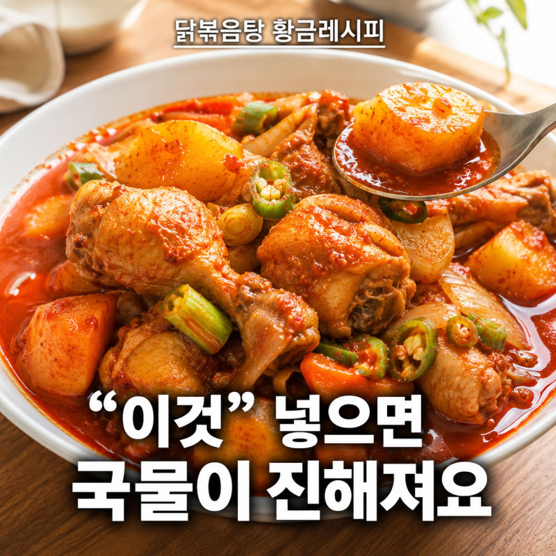 닭볶음탕 황금레시피 양념장 비율 감자 넣고 맛있게 만드는법