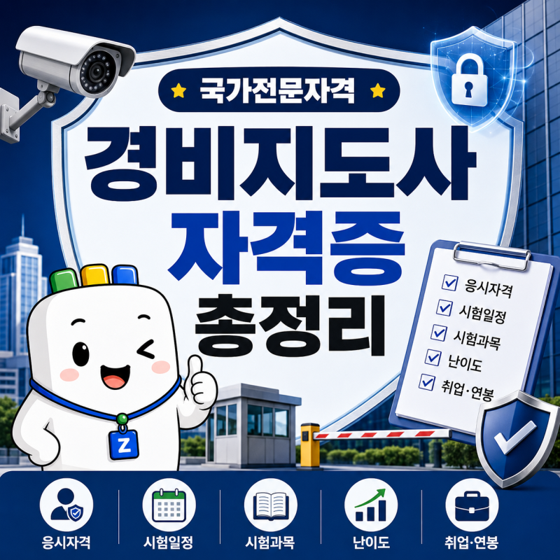 경비지도사 자격증 총정리｜응시자격·시험일정·시험과목·난이도·취업