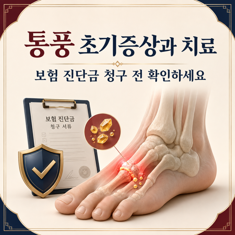 통풍 초기증상과 원인·치료｜통풍 진단금 보험 청구 전 확인사항