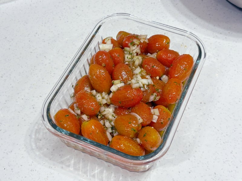 [방울토마토 마리네이드] 지중해식 저속노화 토마토 마리네이드 레시피