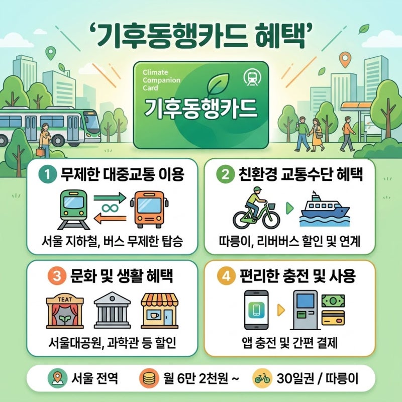 기후동행카드 그냥 버렸다간 혜택 싹 다 날아가는 거 몰랐다니