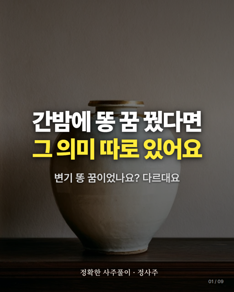 똥 꿈 해석, 변기 똥 꿈부터 강아지 똥 꿈까지 정