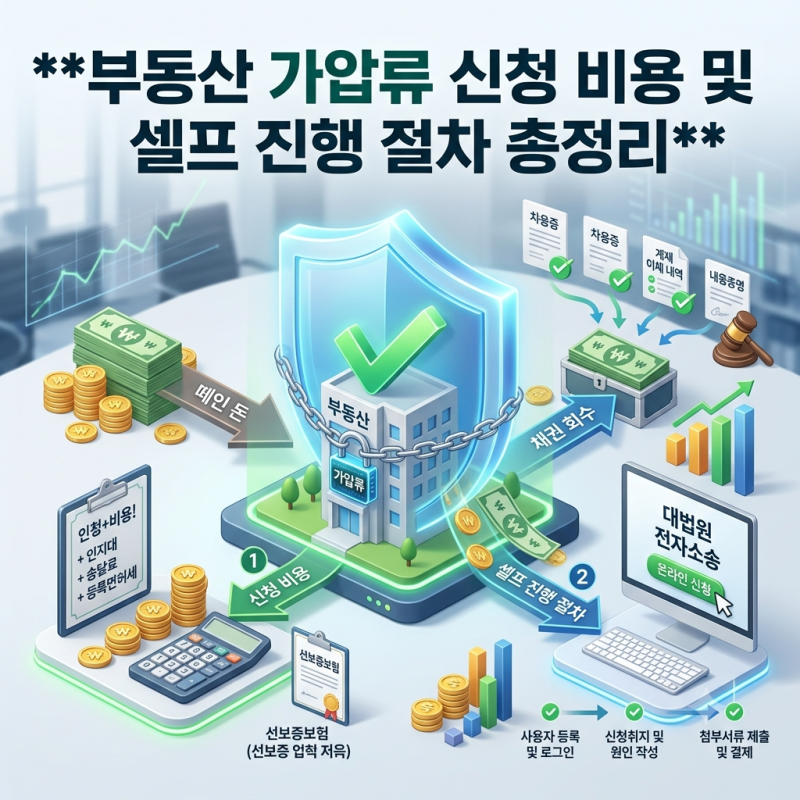 떼인 돈 받기 위한 첫걸음! 부동산 가압류 신청 비용 및 셀프 진행 절차