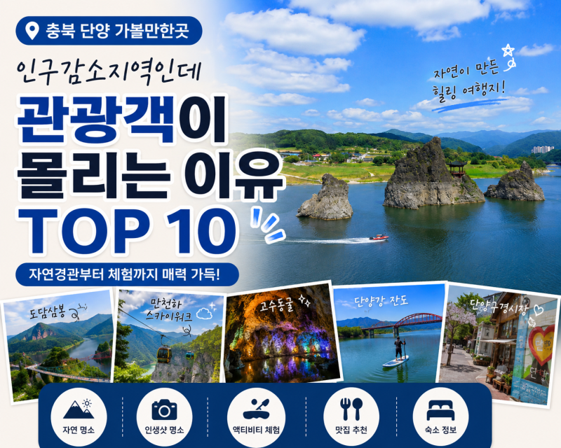Chungbuk Danyang Attractions: Top 10 Reasons Tourists Flock to This Population-Declining Area