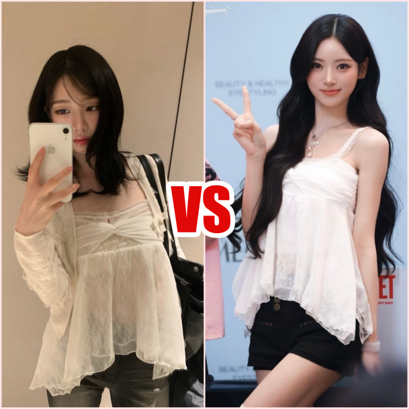 같은 옷 다른 느낌, 미야오 안나 vs 카리나 당신의 선택은?