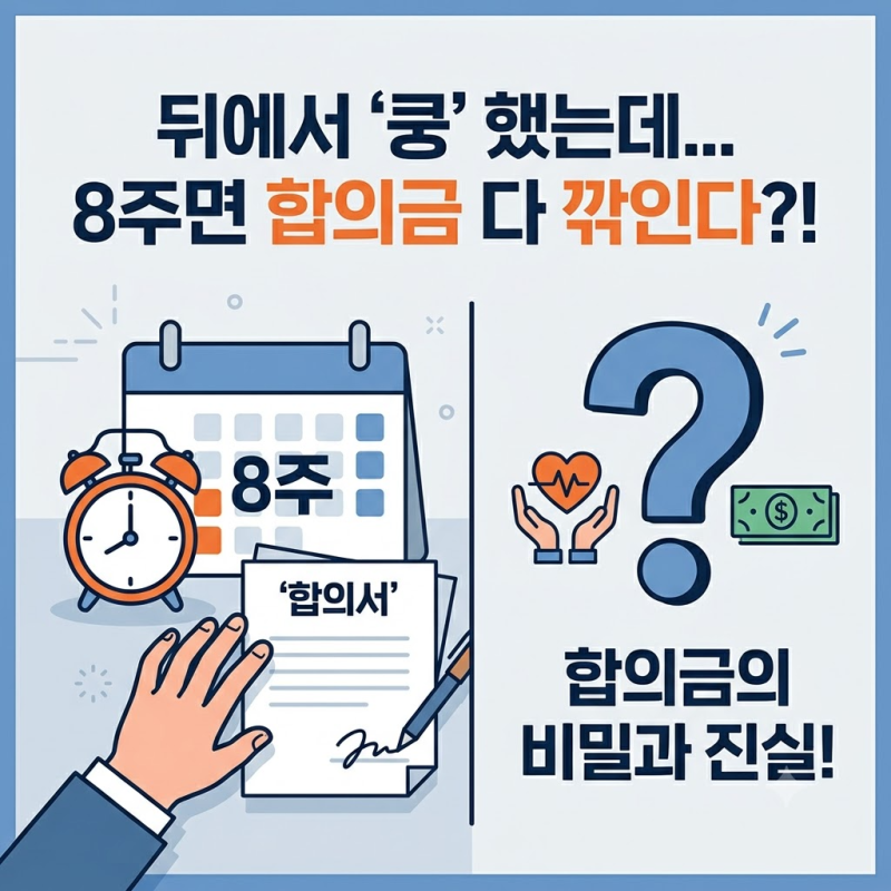 "8주 넘으면 합의금 한 푼도 못 받나요?" 자동차보험 8주 룰 진실과 12~14급 합의금 계산 완벽 ....