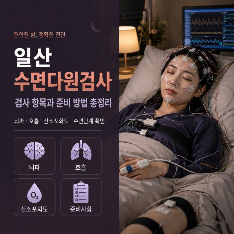 일산 수면다원검사, 검사 항목과 준비 방법 총정리