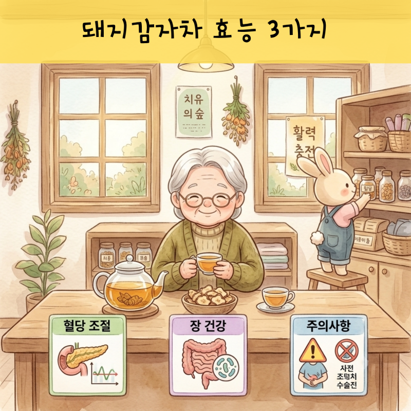 돼지감자차 효능과 주의사항 핵심 3가지만 정리