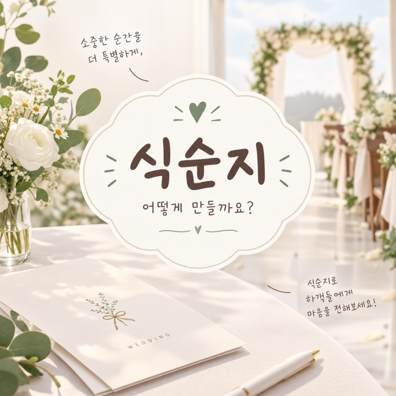 [ 식순지 셀프 제작 후기] 성원애드피아 인쇄 (feat. 미리캔버스)