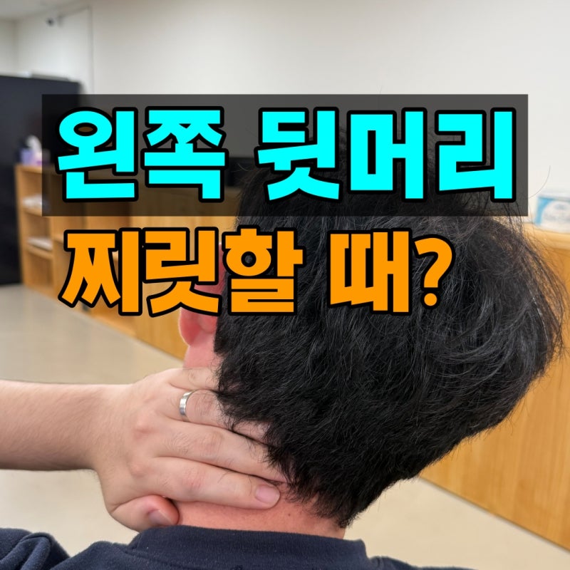 왼쪽 뒷머리 통증 찌릿 사례로 보는 원인 및 치료 방법
